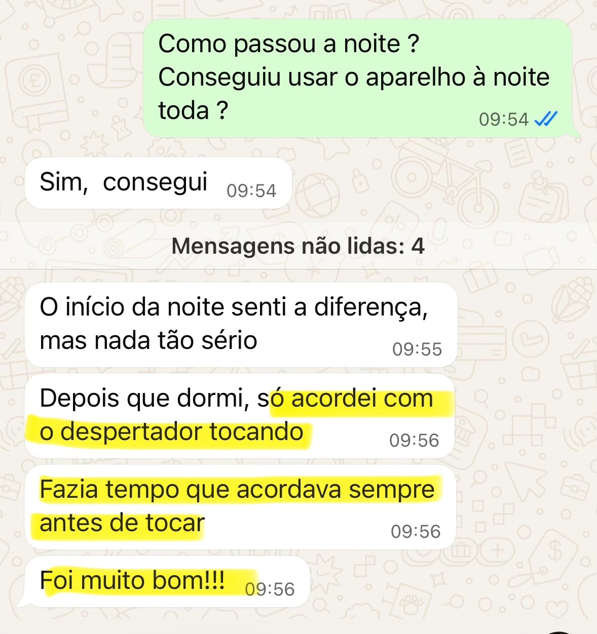 Depoimento: só acordei com o despertador tocando